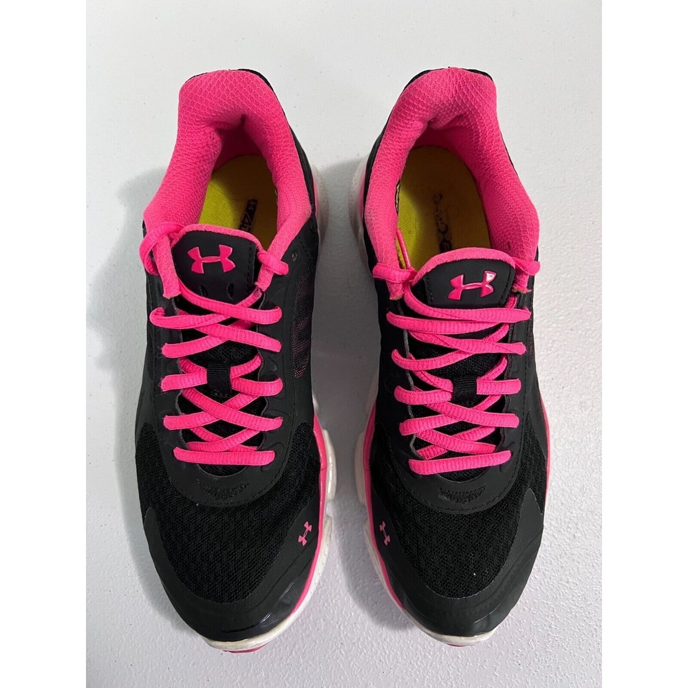 Under Armour Women’s Micro G Skulpt Running Shoes Black Pink Sneakers Sz 8M